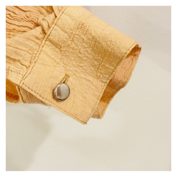 Lilia Smitty Peach/orange 100% Cotton Western Dress with Long Sleeves size 11/12 - Picture 8 of 10